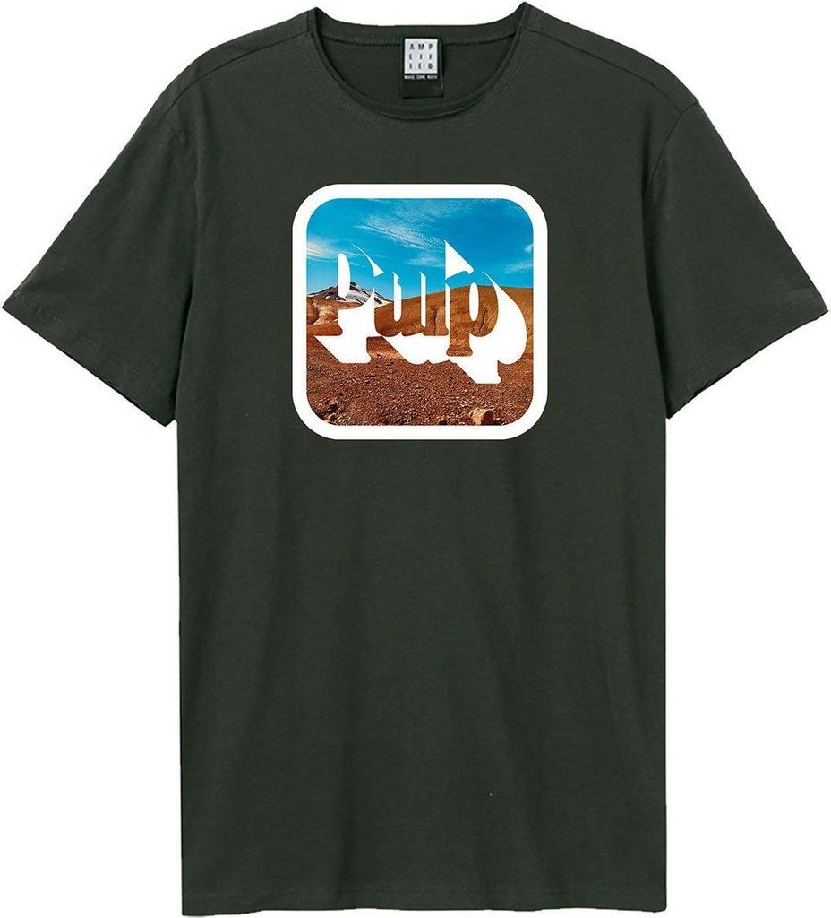 Amplified - "Mirror Sign" T-Shirt für Herren/Damen Uni GD4287 (XXL) (Holzkohle)