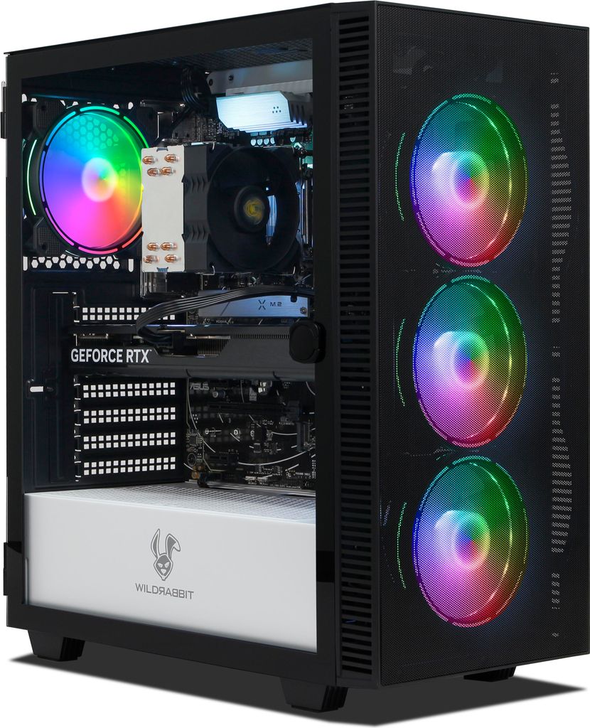 Ankermann Quantum Gaming V3, AMD Ryzen 7 8700F, Nvidia GeForce RTX 5060 Ti 16GB, 32GB DDR5 RAM, 1TB NVMe SSD, Windows 11, WLAN & Bluetooth