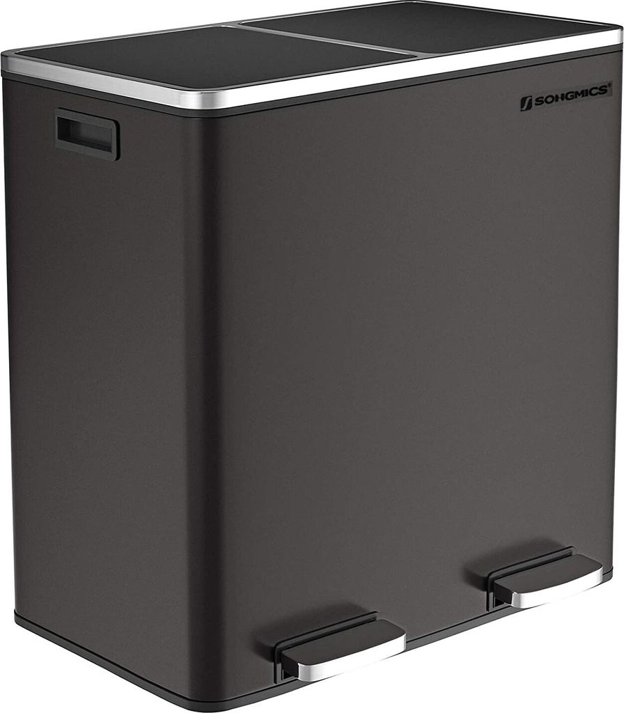 SONGMICS Mülleimer Mülltrennsystem, mit 2 Fächern, 2 x 30 Produktbild 13