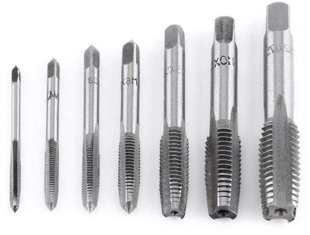 Kit taraudage pour réparation de filetage métal, 7 pièces acier M3 à M12