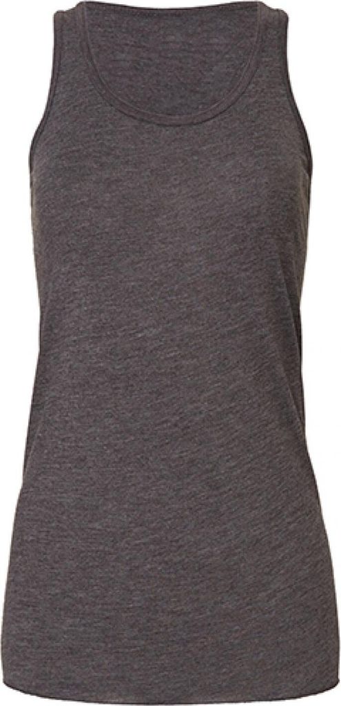 Bella 8800 | Damen Flowy Racerback Tank Top - Farbe: Dark Grey Heather - Größe: M