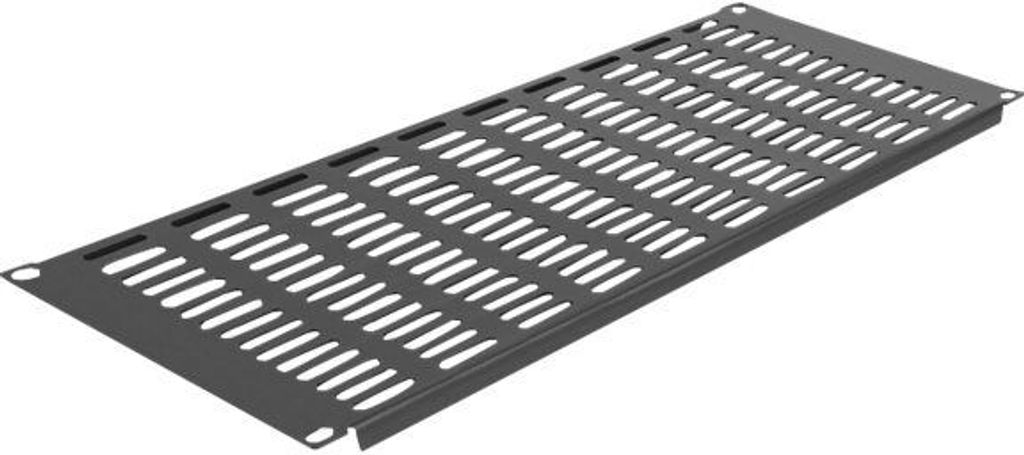 Delock 19" Netzwerkschrank Panel mit Lüftungsschlitzen horizontal 4 HE schwarz