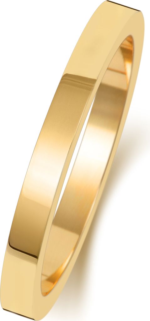 9 Karat (375) Gold 2mm Flach Form Herren/Damen - Trauring/Ehering/Hochzeitsring, 57 (18.1); TRS188569KYRSP