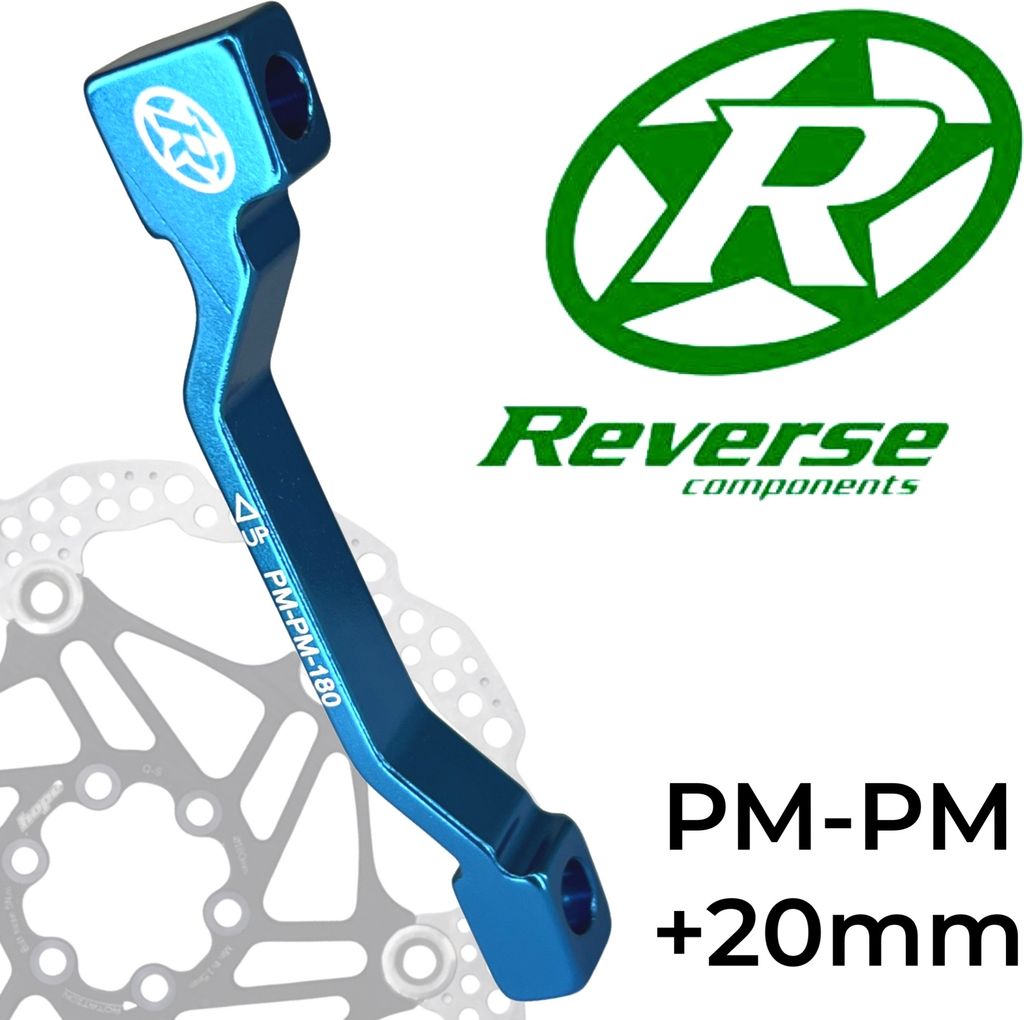 Reverse Bremsscheiben Adapter PM-PM Ø 180mm +20mm Dunkelblau