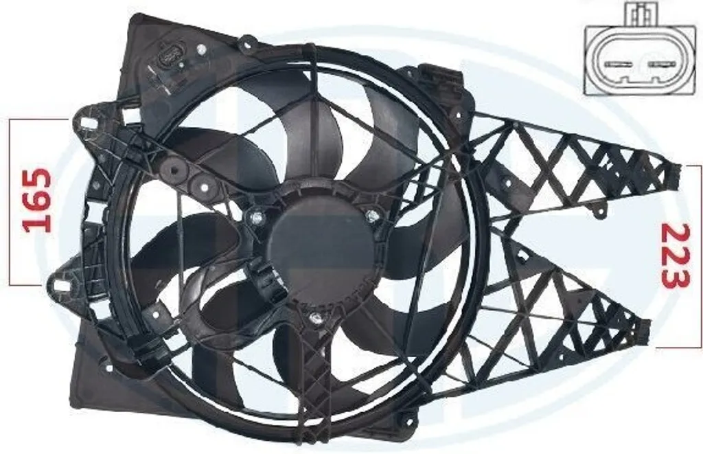 Ventilateur Moteur ERA 352093 Silencieux et Puissant pour Fiat Doblo