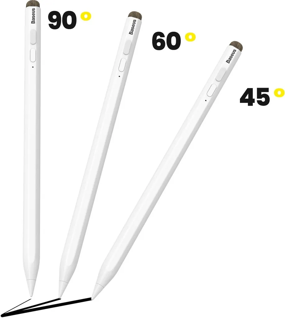 Stylet Baseus Smooth Writing actif passif blanc à fixation magnétique - 12