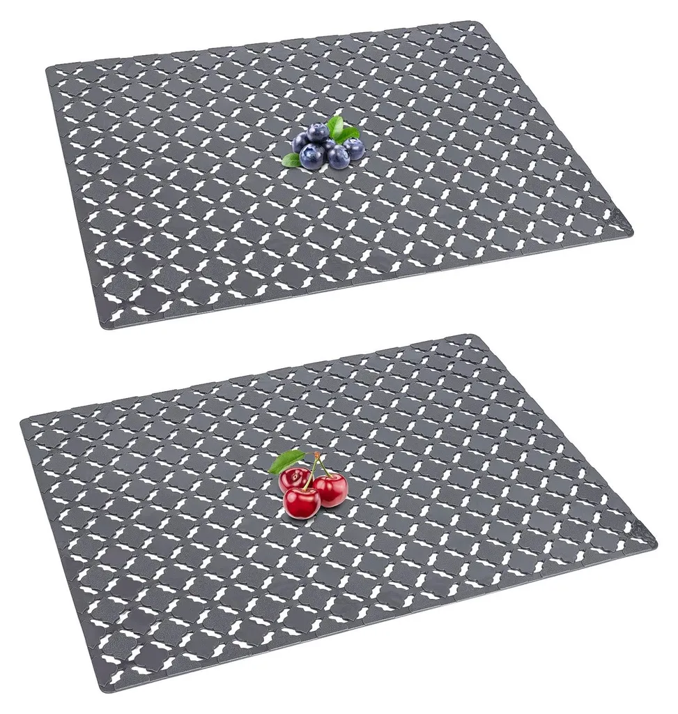 Tapis de fond d'évier souple pour protection de bac cuisine en céramique