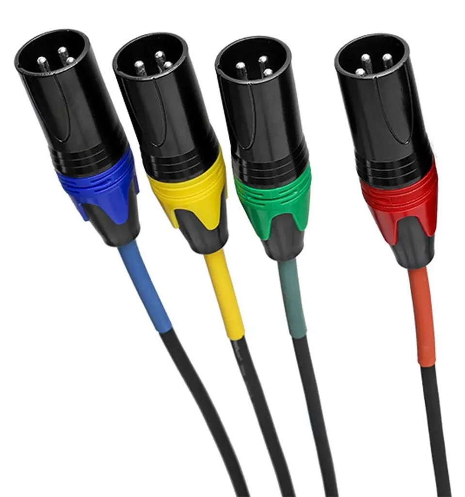 Câble Extension XLR 4 Canaux pour Enregistrement Studio et Scène 100m