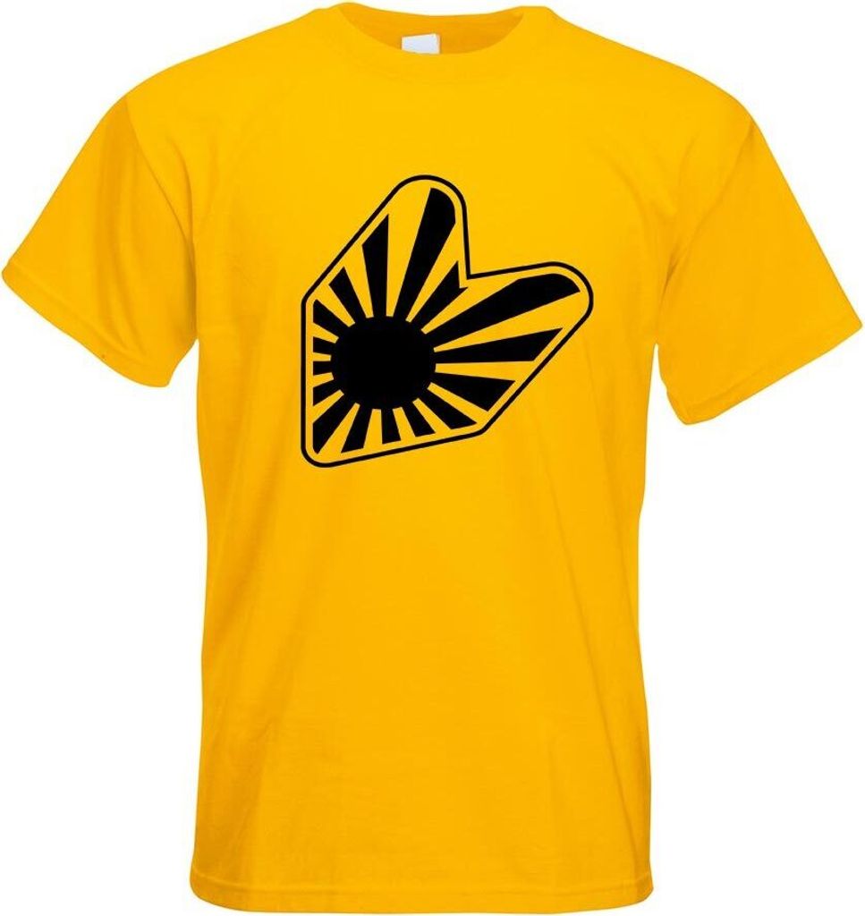 Kiwistar - T-Shirt - gelb - JDM Japan Fahrer Motiv Bedruckt Funshirt Design Print - mit Motiv Bedruckt - Funshirt Design - Sport - Freizeit - Herre...