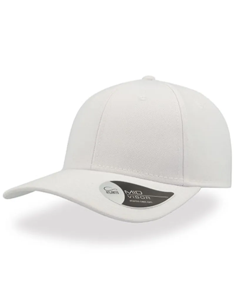 Atlantis BEAC Bianco - Cappello 6 Pannelli Chiusura Snapback PVC