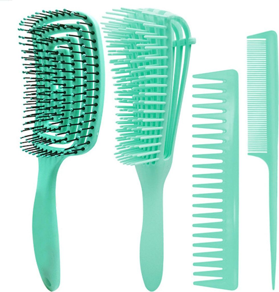 Haarbürsten für Damen, Haarkamm für Frauen und Entwirrungs-Paddelbürste, ideal für nasses oder trockenes Haar, kein Verheddern mehr, für glat...