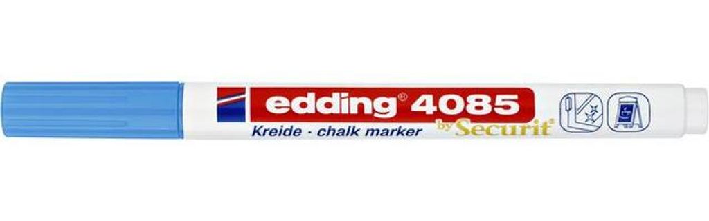 Edding - Kreidemarker 4085 rund 1-2mm hellblau | 10 Stück