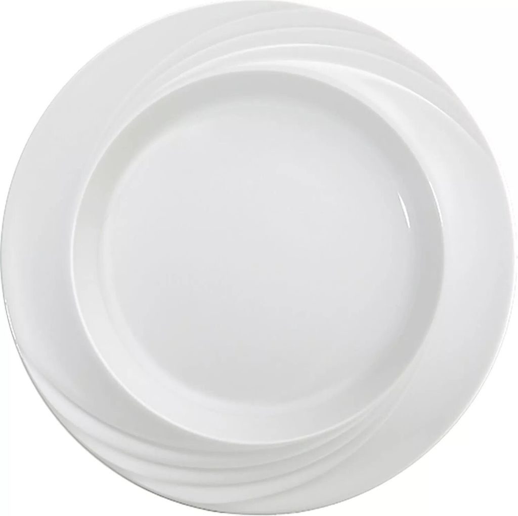 SCHÖNWALD Donna Senior Teller flach, Fahne, ø 257 mm, weiß