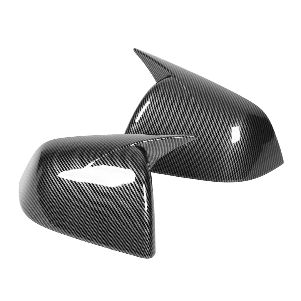 Jeu de cache de rétroviseur latéral finition carbone pour Modèle Y - 4