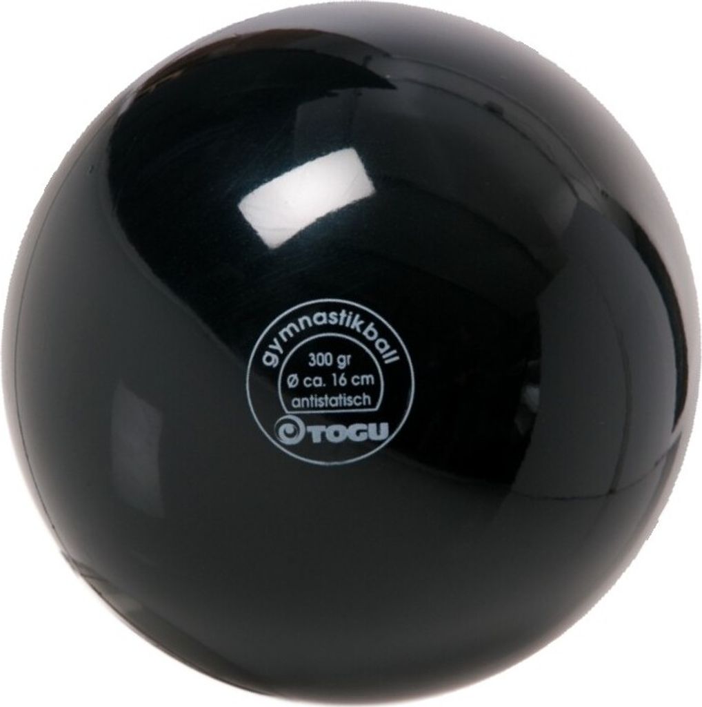 TOGU Gymnastikball "Best-Quality" | Ø 16 cm | 300 g | SCHWARZ