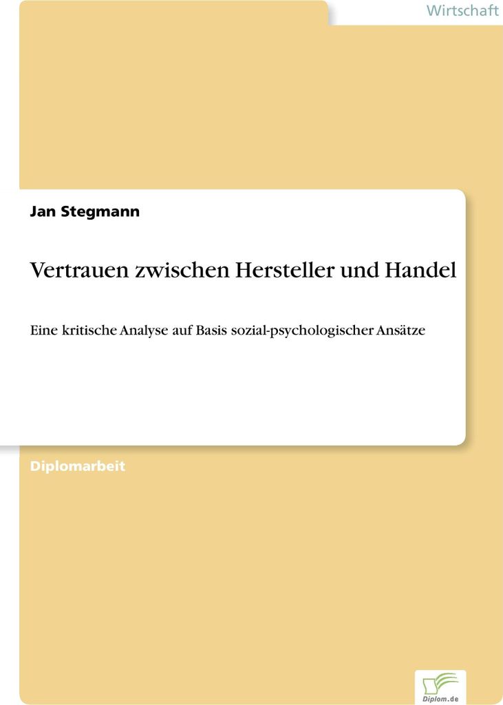 Vertrauen zwischen Hersteller und Handel