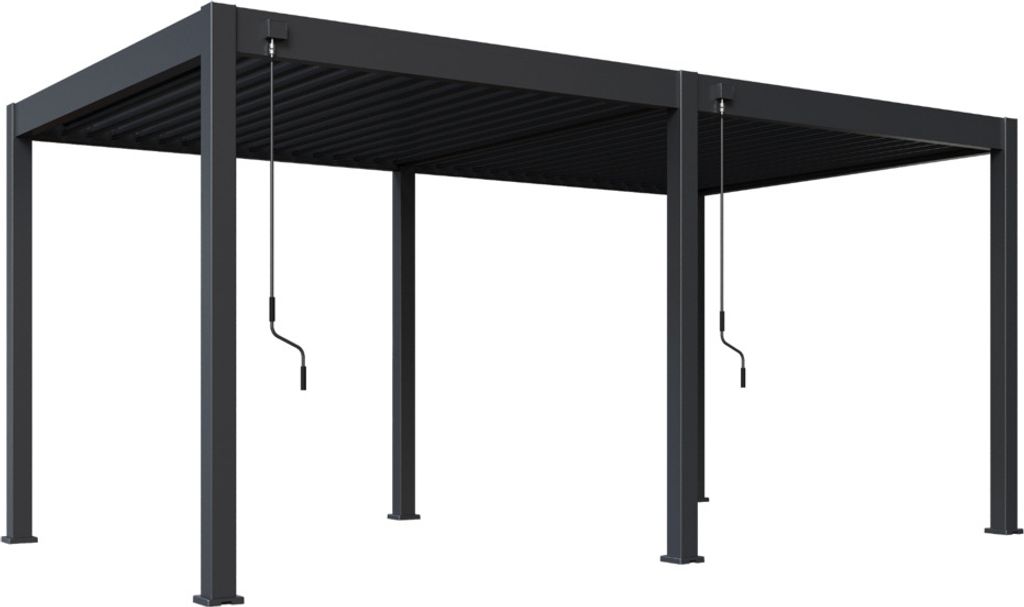 Bioklimatische Pergola INTRO NEO 5,3x3 m, Aluminium und Stahl - freistehend