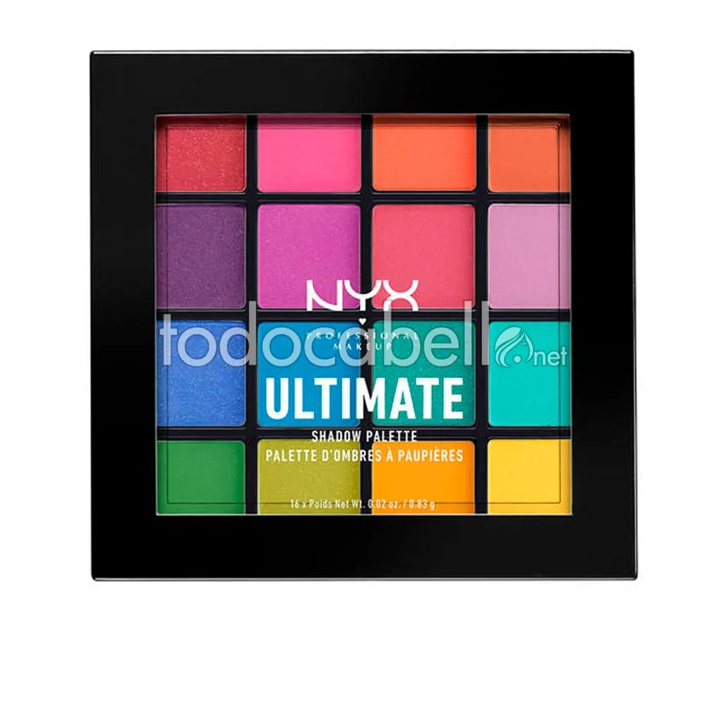 Palette 16 Fards Nyx Professional Makeup Brights - Ombres Pigmentées