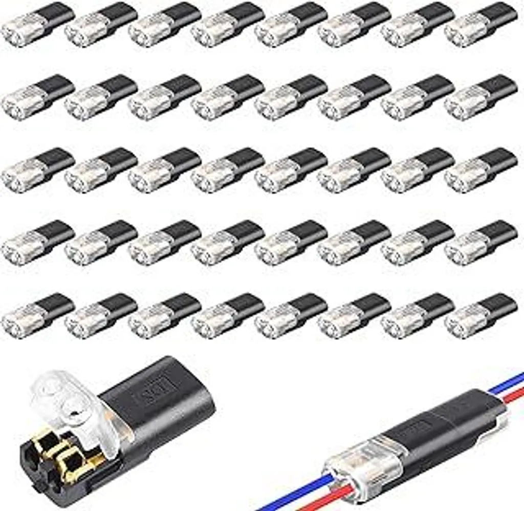 Spina 12V 2 Pin Impermeabile Kit 40pz - Connettori Nautica e Camper