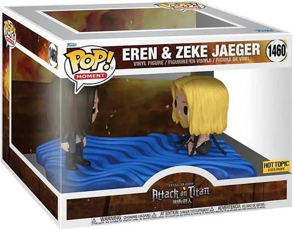 Duo Funko Pop Eren et Zeke Translucide - Design Exclusif Transparent