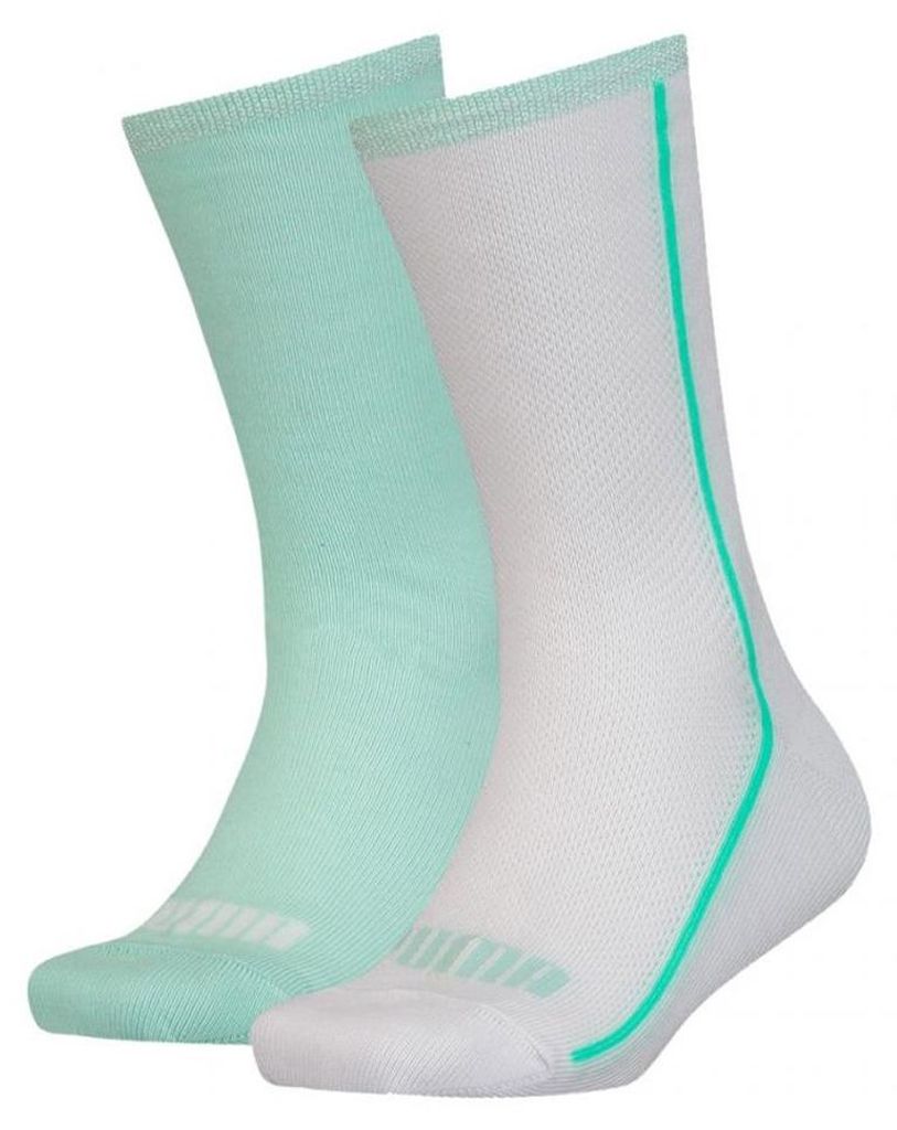 Puma - "907628" Socken für Kinder(2er-Pack) MR2244 (27 EU - 30 EU) (Weiß/Minzgrün)