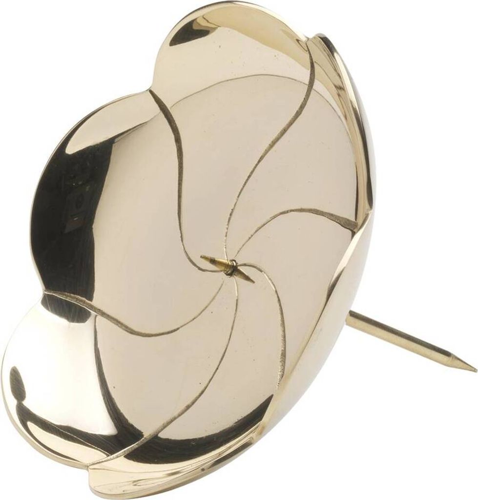 Kranzteller Lotos Ø12cm Messing Gold Poliert Untersetzer Kerzenhalter Dekoteller