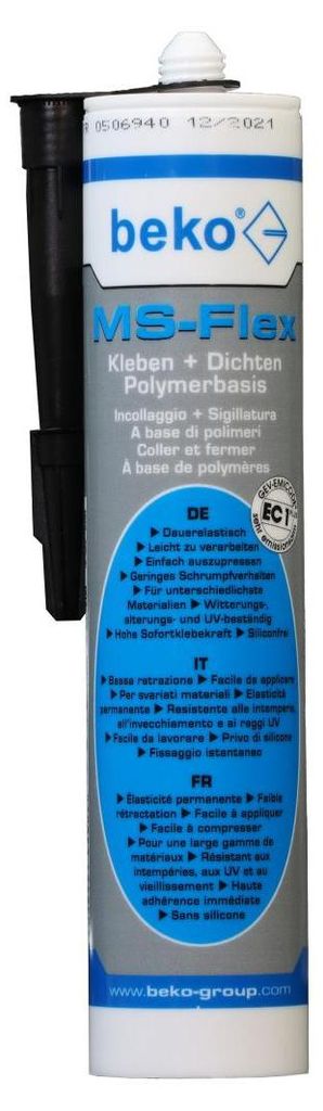 beko MS Flex, Kleben, Dichten, 300 ml, schwarz Produktbild 