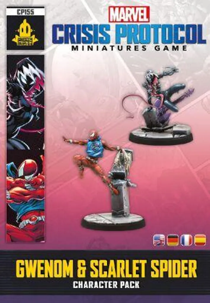Marvel Crisis Protocol : Figurines Gwenom et Scarlet Spider CP112