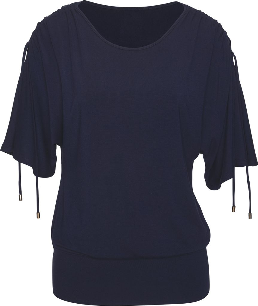 LASCANA Rundhalsshirt navy Größe 32/34