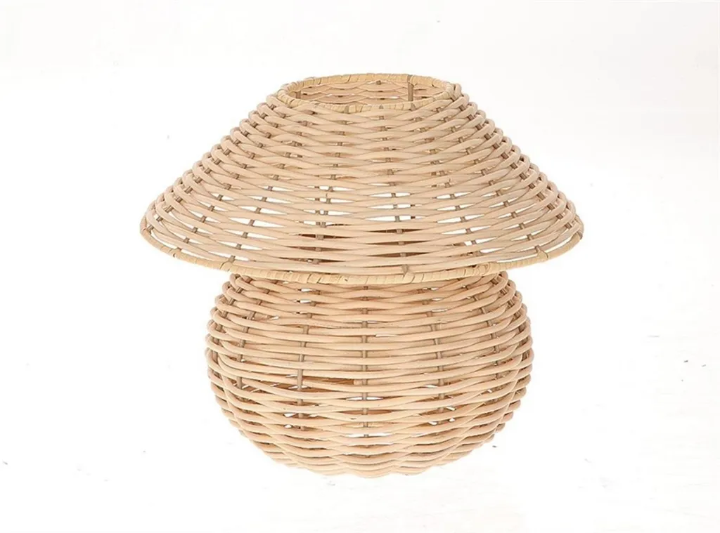 Lanterne déco roseau HBX - Lampe d'ambiance 26,5 cm pour salon et spa