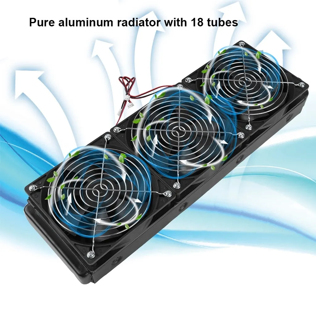 Radiatore Di Raffreddamento Ad Acqua In Alluminio Da 240mm Per PC – 18 Tubi, Filettatura G1/4, Per CPU E VGA – Include Viti E Istruzioni - 3