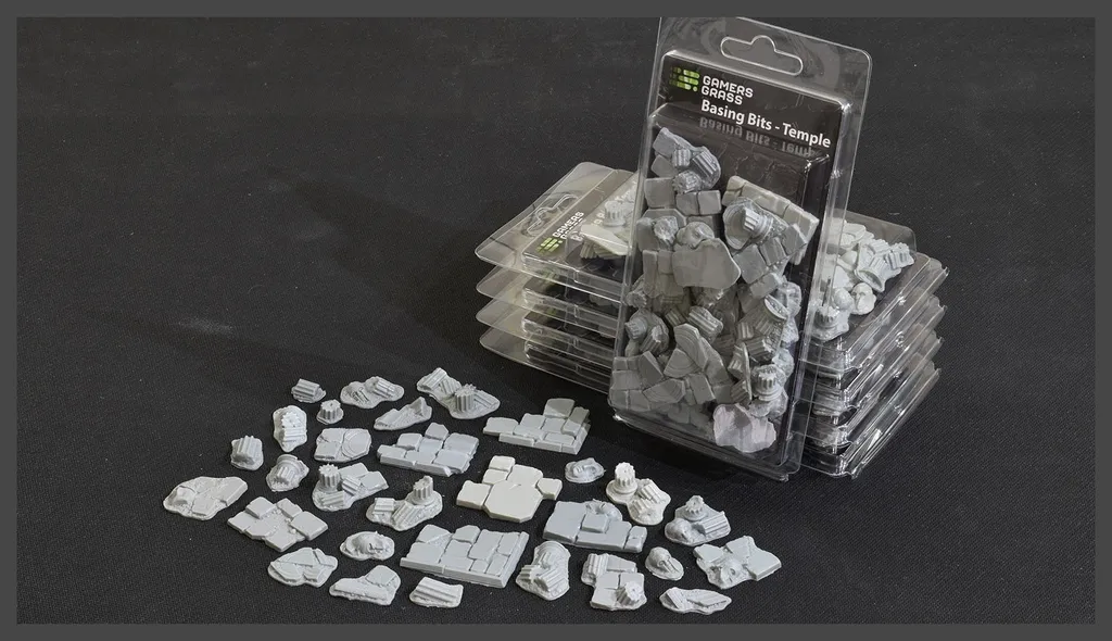 Gamers Grass Basing Bits Temple Resin - Éléments de Décor non Peints