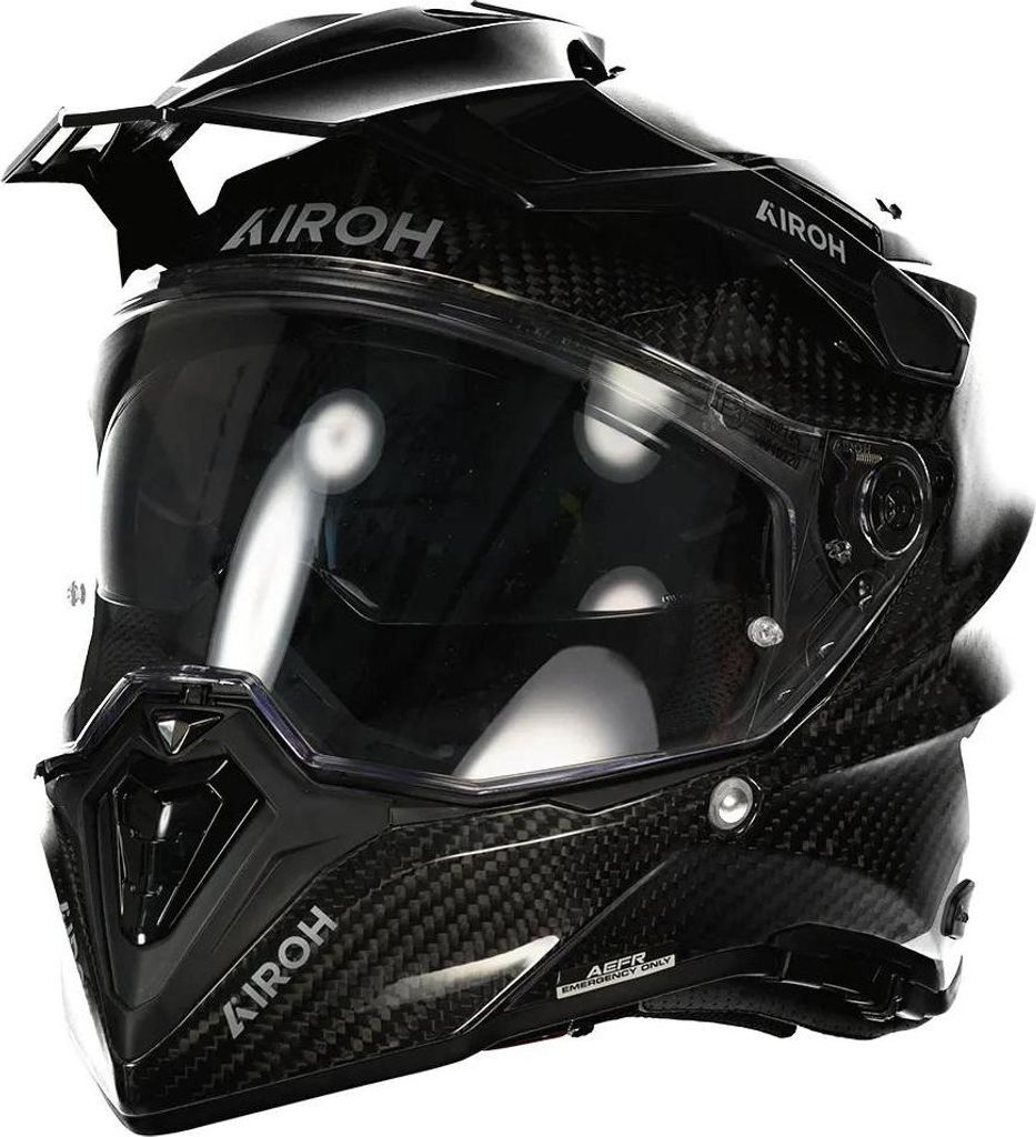 Airoh Commander Full Carbon Integralhelm Schwarz L Schwarz Produktbild 