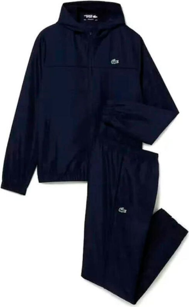 Lacoste Herren Sport Colorblock Hooded Tracksuit - WH2661, Farbe:Dunkelblau, Textil:XS