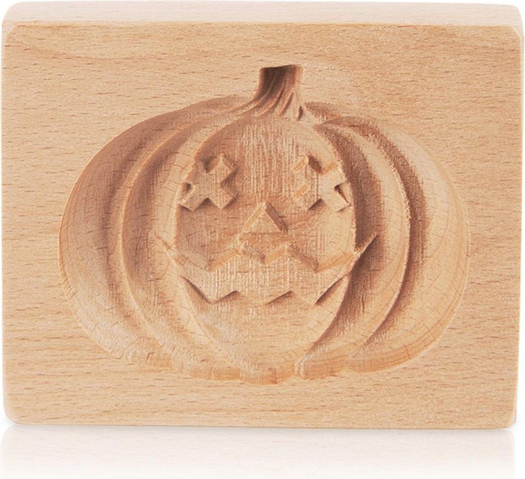 Keksform Halloween Kürbis Holz 10x8 cm Orion