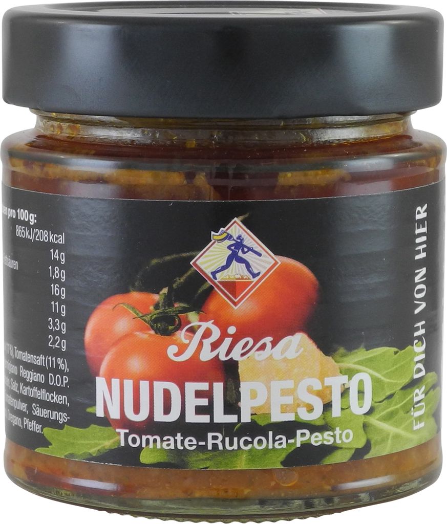 Nudelpesto Tomate-Rucola von Teigwaren Riesa (190 g) Produktbild 