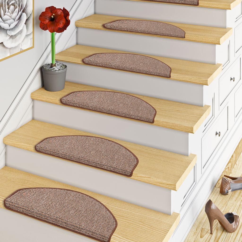 Trend Schlinge Stufenmatte Primo Braun (halbrund), Größe / Produktbild 