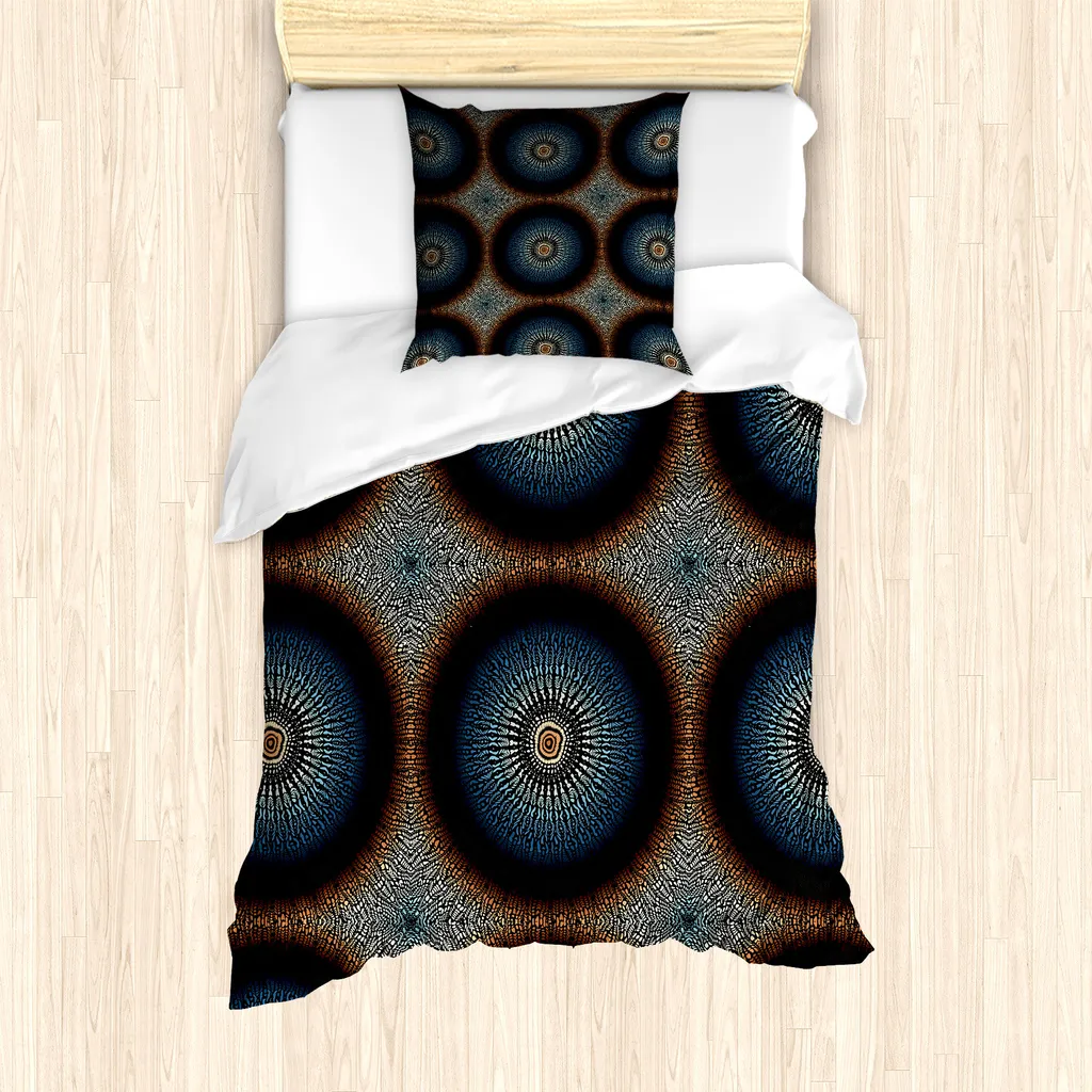 3 pezzi Set biancheria da letto stile bohémien in stile fattoria