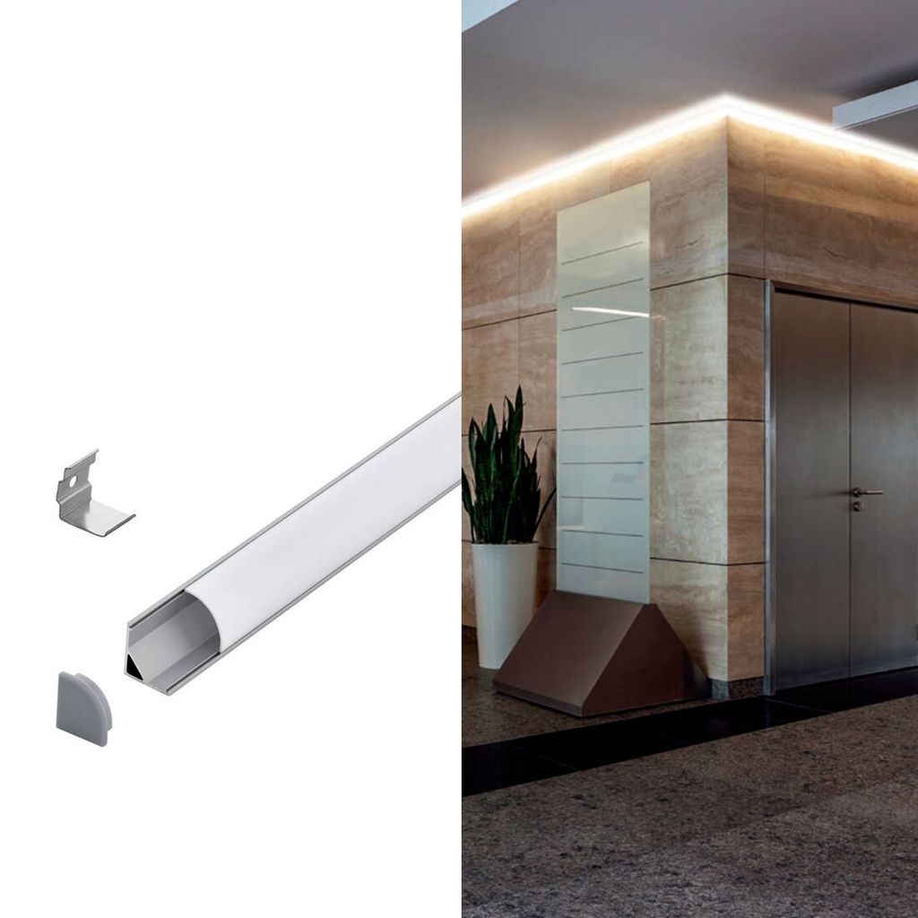 EGLO Profile 1, Profil, Decke/Wand, Weiß, Aluminium, 1000 mm, 16 mm