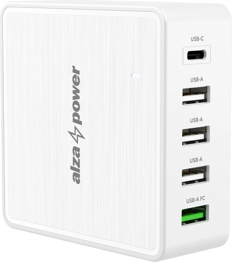 Chargeur USB-C 60W AlzaPower M100 Blanc pour Recharger Ordinateur et Tel