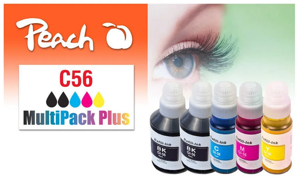 Cartouche d'Encre Peach 321698 : Pack 5 pièces pour Imprimer sans Panne