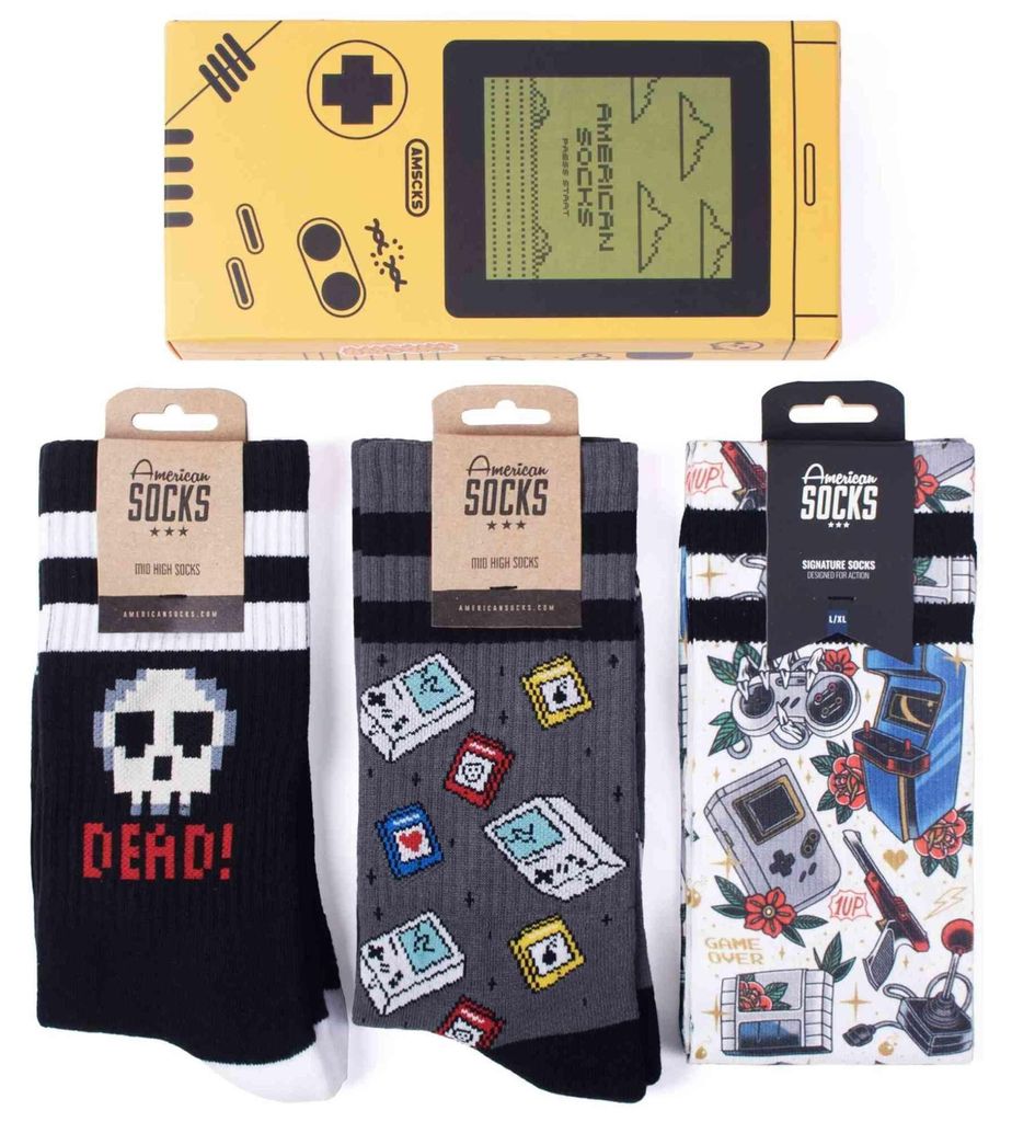 Socken American Socks Gamerbox Giftbox für Uni