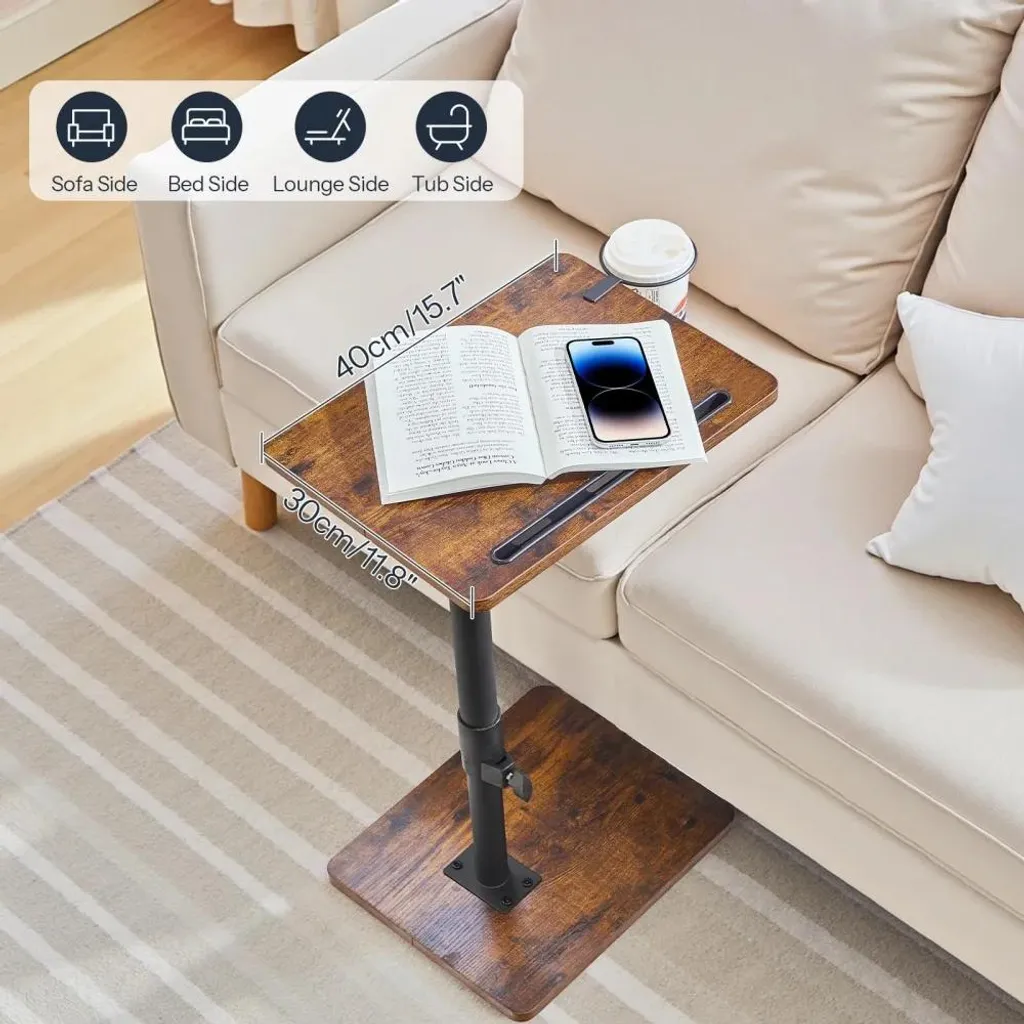 Bout de canapé pivotant à 360° et ajustable pour ordinateur portable - 3