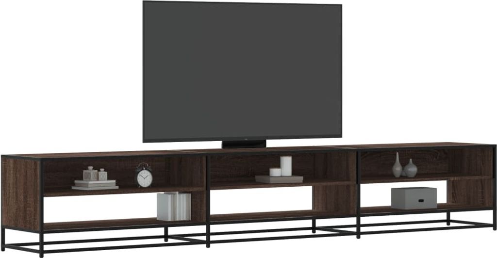 Maison Exclusive - TV-Schrank Braun Eichen-Optik 270x40x46 cm Holzwerkstoff