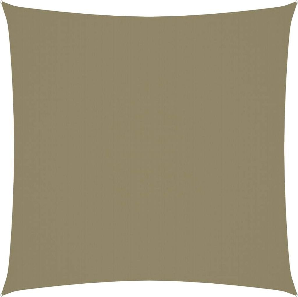 The Living Store Sonnensegel Oxford-Gewebe Quadratisch 2,5x2,5 m Beige