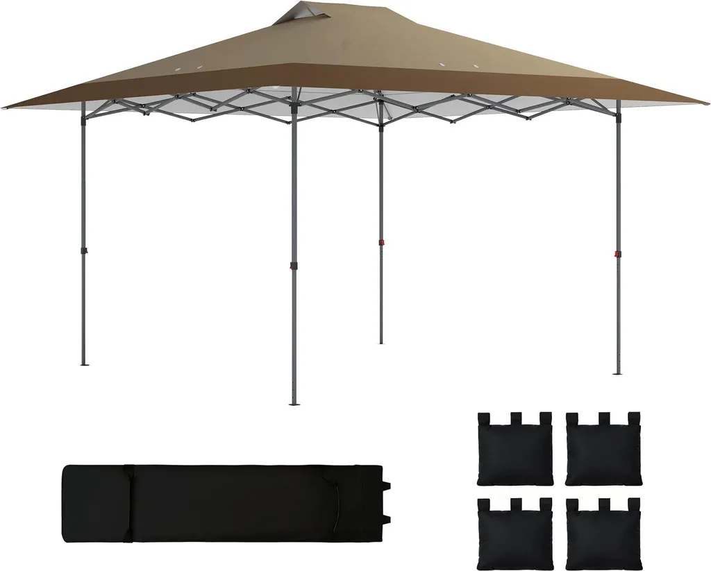 Tente 4x4 m montage rapide avec fermeture centrale anti-blocage top