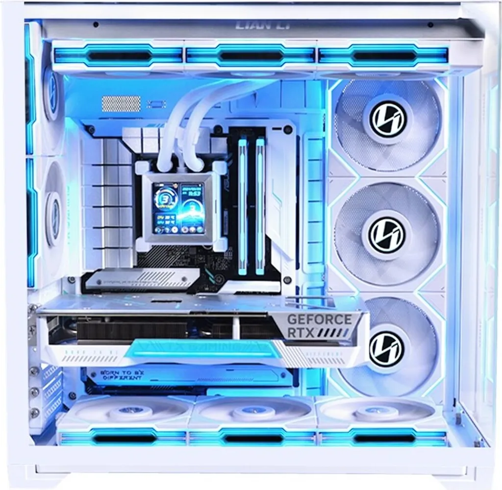 Lian Li O11 Vision Compact White O11VPW - Boîtier PC Gaming Premium