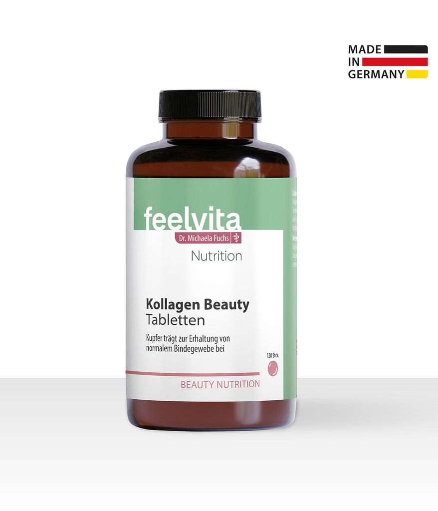 Genius Feelvita Nutrition Kollagen Beauty Tabletten Produktbild 