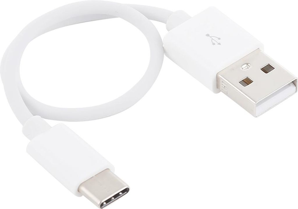 22 cm Lade Kabel Adapter USB auf Typ-C Weiß für verschiedene Smartphones Neu