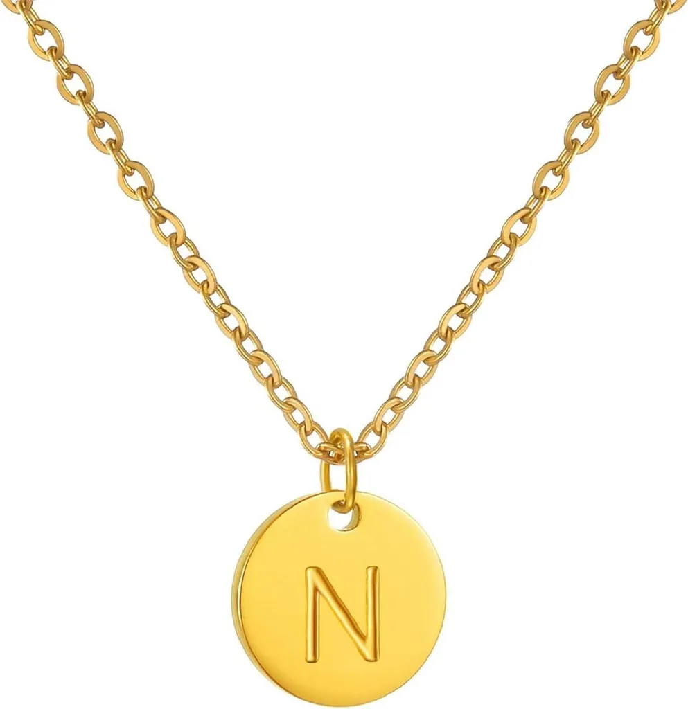 Collana Iniziale Elegante in Oro 18K e Argento - Regalo di Classe